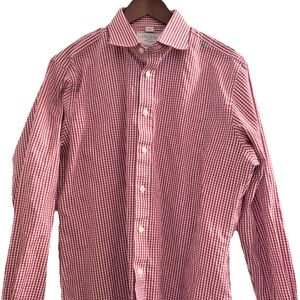 Charles Tyrwhitt Lavender Check Men's Dress Shirt -- 16 1/2 35 Inches SLIM FIT